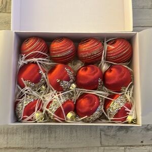 12 Roxluay Christmas Ornaments in Gift Box